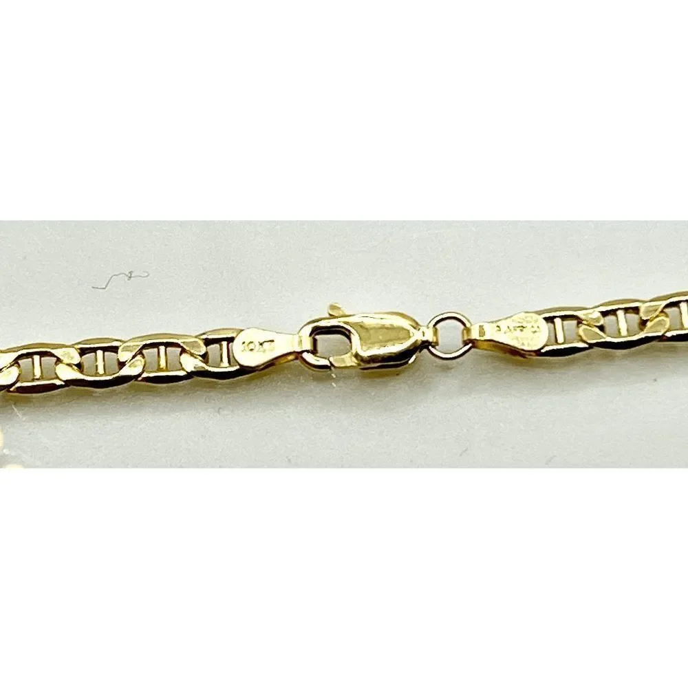 10k Gold Anchor Link Chain- 22 inches long- New
